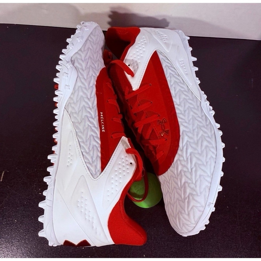 Under Armour UA yard turf 3.0 all-purpose baseball cleats shoes red men's 13 - Picture 8 of 9